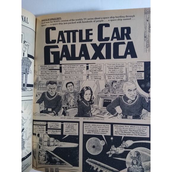 MAD Magazine #208 Mad July 1979 Comic Book Superman Cover Battlestar Galactica - Picture 4 of 5